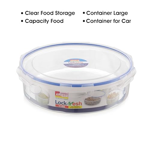 Aristo LOCK & FRESH-1100 |Container for Kitchen Storage Set Plastic Storage Container |3000ml, 1-Piece Storing grains, pulses, snacks etc - Image 5