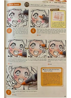 COPIC Ciao Illustration Book Bundle Set, Alcohol-Based Markers (12 Pcs) With An Instruction Book  - Image 3