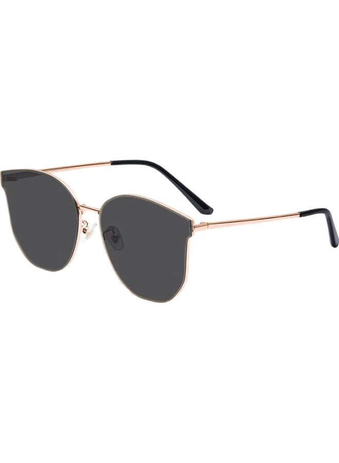 VEGOOS (Vegoos) Nylon Sunglasses Men And Women Uv400 Special Driving Sunglasses 7117 Gold Frame Grey - Image 2