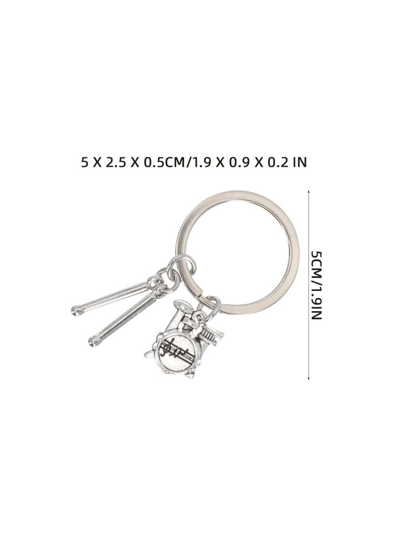 GGOOT 3pcs Musical Instrument Key Chains Music Note Keychain Key Ring Music Key Ring Music Charm Keychain for Music Lovers - Image 3