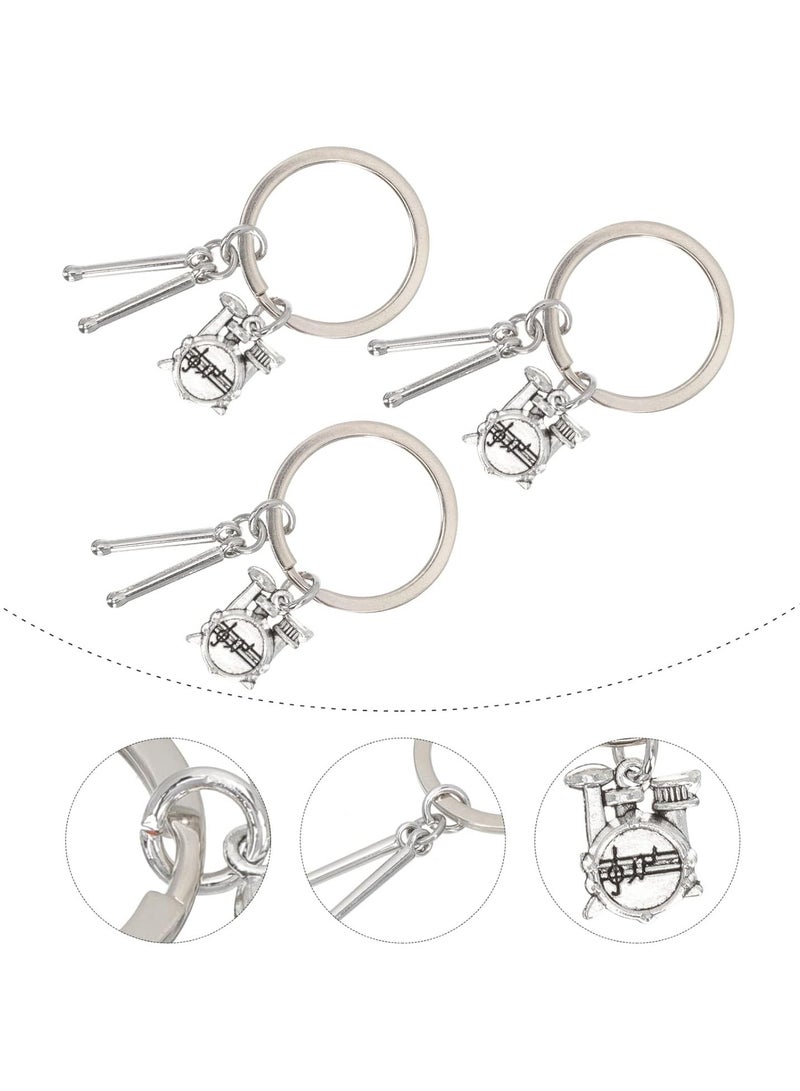 GGOOT 3pcs Musical Instrument Key Chains Music Note Keychain Key Ring Music Key Ring Music Charm Keychain for Music Lovers - Image 5