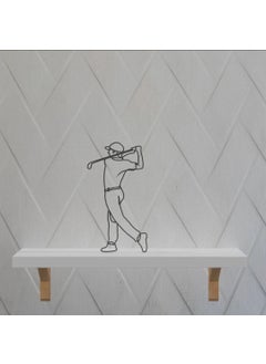 EROTNGO EROTNGO Personalized Golf Art Sculpture Minimalist Home or Office Dcor Featuring Putt Caddy Ball Club Driver Bunker Wedge and Hole 