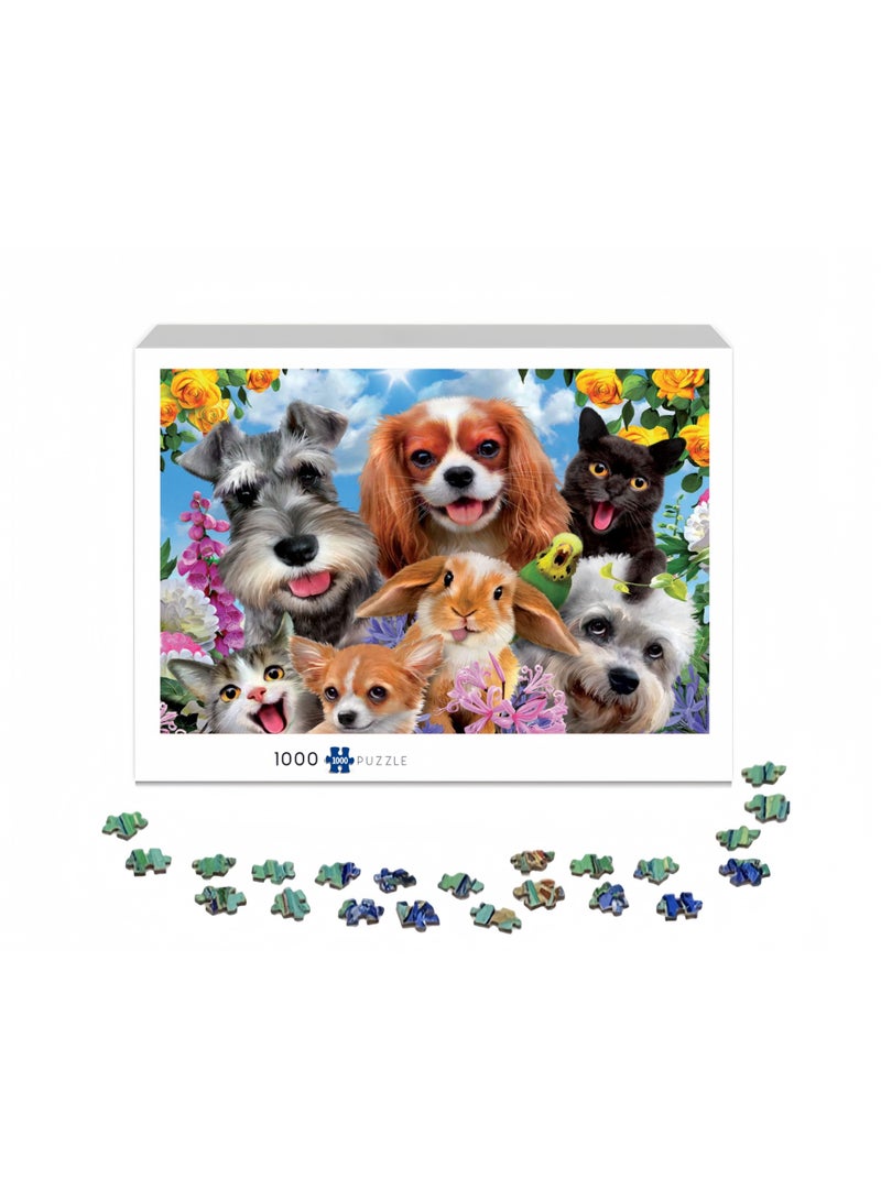 1000 puzzle pieces | Pet themed puzzle pieces | Puzzles and puzzle leisure toys suitable for adults and children - Image 2