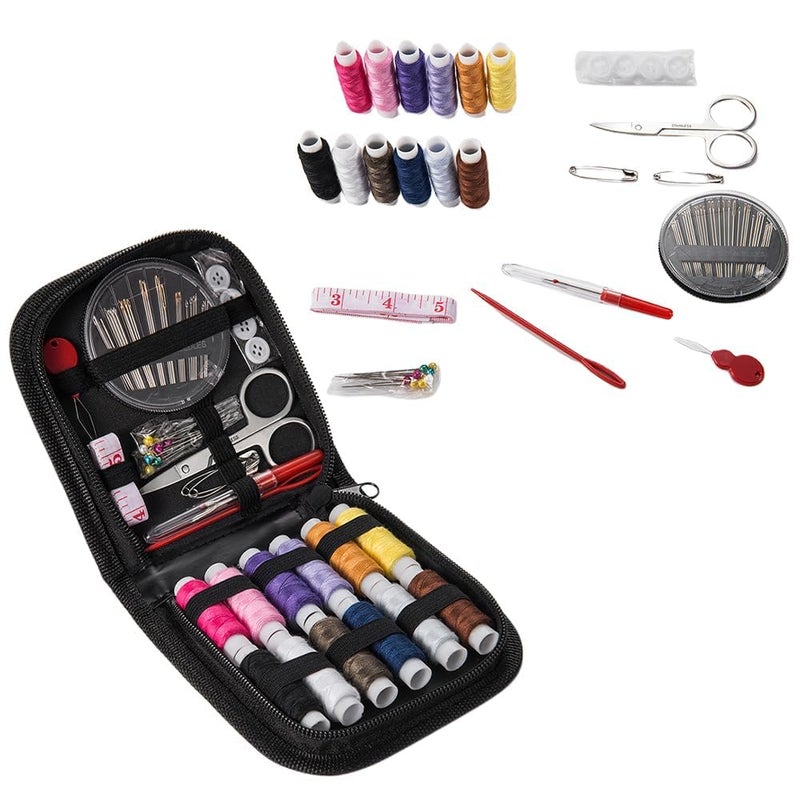 MURTISIDDH Needle and Thread Box Small Portable Travel Sewing Kits Box Tailoring Accessories Emergency Stitching Kit Sui Dhaga Box for Home Home Tailoring Kit