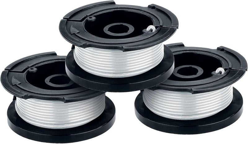 BLACK+DECKER Weed Eater String, Trimmer Line, 3-Pack, 30-Feet of Replacement Spool, 0.065-Inch Diameter (AF1003ZP) - Image 1
