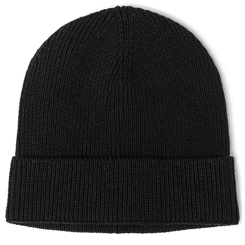 Revony 100% Cotton Men’s Skull Beanie – Soft, Structured, Everyday Comfort Black - Image 1