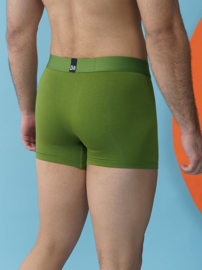 DAMENSCH Deo-Soft Solid Underwear for Men, Breathable Inner, Modal Trunks, Super Soft Waistband, Odour Cancelling Trunks, 3X Softer Than Cotton Men Underwear-Cactus-M - Image 5