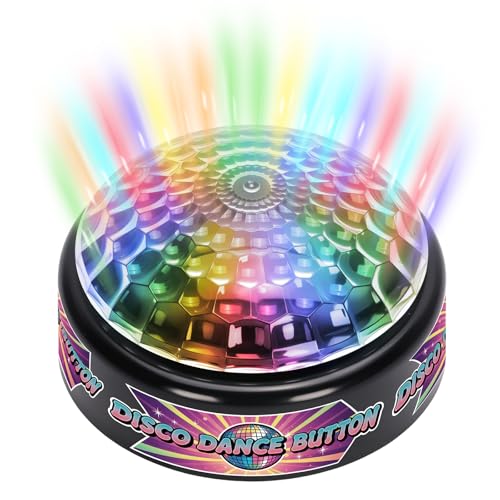 FunisFun Disco Dance Button with 5 Classic Disco Songs Funny Sound Button for Party Supplies Novelty Toys for Playing Jokes Gag Gifts for Office Coworkers and Adults - Image 1
