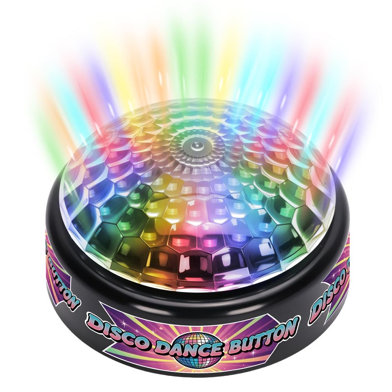 FunisFun Disco Dance Button with 5 Classic Disco Songs Funny Sound Button for Party Supplies Novelty Toys for Playing Jokes Gag Gifts for Office Coworkers and Adults - Image 3