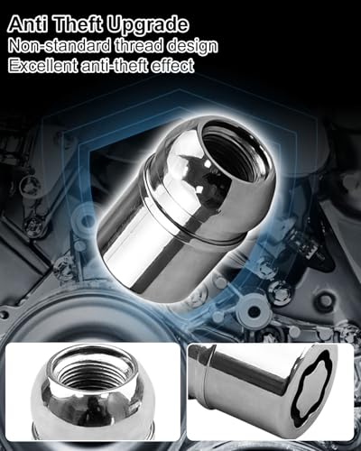Tavaski 08W42SNA101 Wheel Locks Lug Nuts Fit for Honda Accord 20082012 CRV 20072013 CRZ 20112013 Crosstour Insight 20102013 Element 20042011 Fit 20072013 Alloy AntiTheft Wheel Locking Set 4Pcs - Image 3