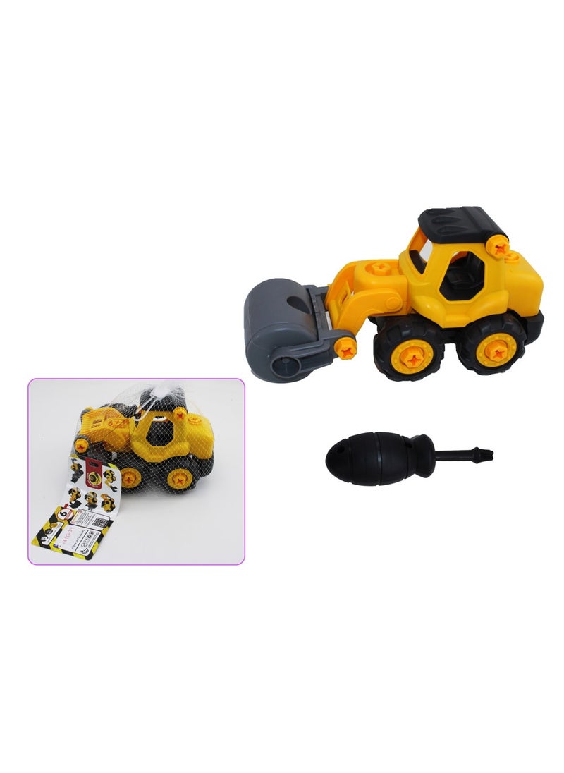 AL QADAH - Plastic Road Construction Roller With Net Ages 3+ Build and Roll for Endless Construction Fun - Image 1