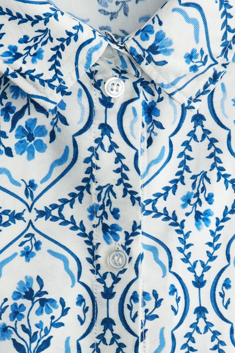 اتش اند ام Short-sleeved twill shirt