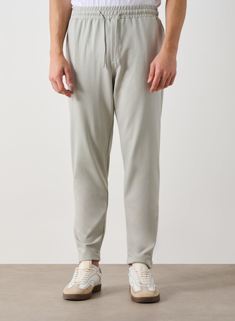 Marrakech Drawstring Casual Pants for Men – Light Green - Image 1