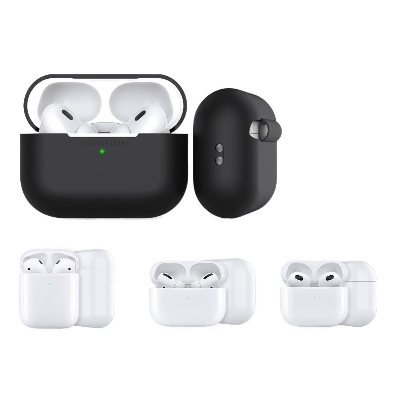حافظة حماية متوافقة مع سماعات AirPods Pro سيليكون مع غطاء صلب باللون أحمر وحماية من الخدش وحمل يومي خفيف خفيف الوزن من السيليكون - Layan Lure - Image 2