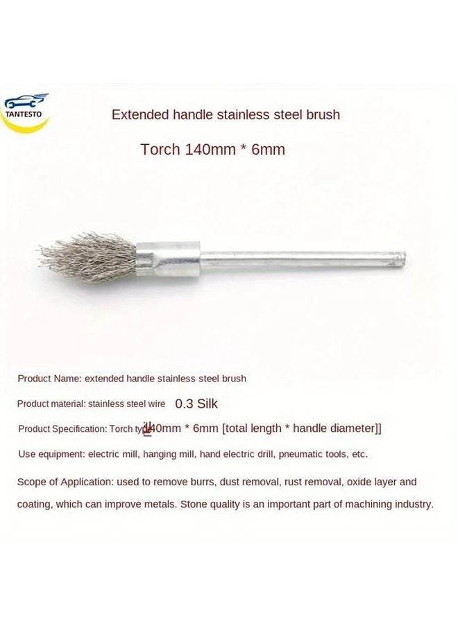1pc Heavy Duty Steel Wire Brush Flexible Bristles Ergonomic Handle - Image 5