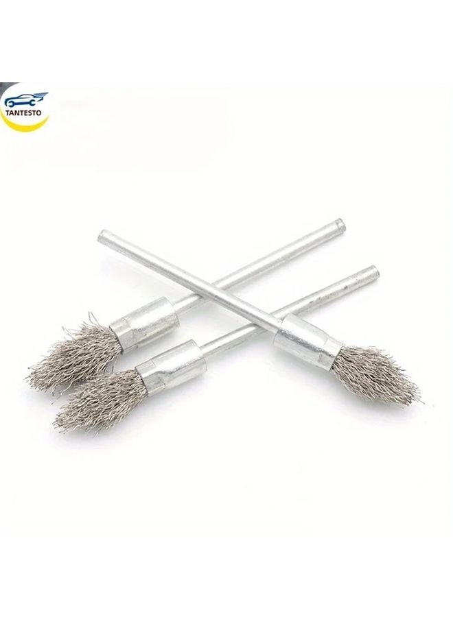 1pc Heavy Duty Steel Wire Brush Flexible Bristles Ergonomic Handle - Image 4