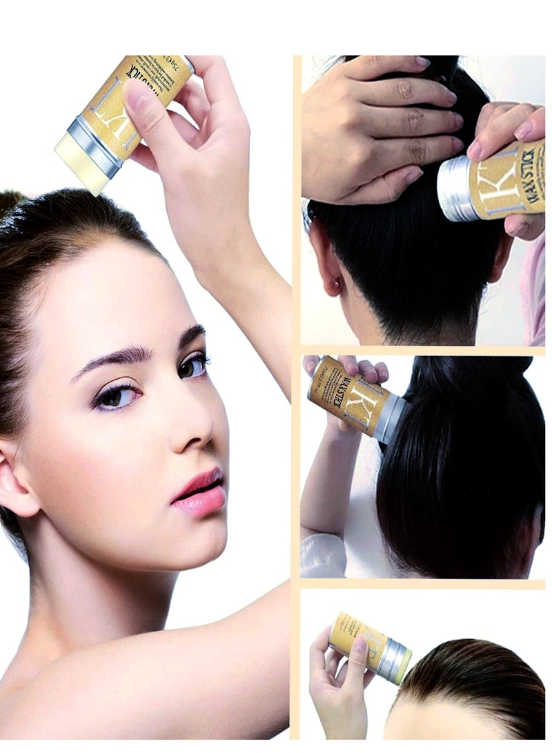 IKT Hair Wax (2 Pack) Stick for Smooth Wigs, Non-Greasy Styling Solution for Flyaways, Edges, and Frizz , IKT Wax Stick for Hair, Slick Stick for Hair Non-greasy Styling IKT Hair Pomade Stick, Strong Hold Makes Hair Look Neat and Tidy - (75g e 2.7 fl.oz x 2) - Image 5