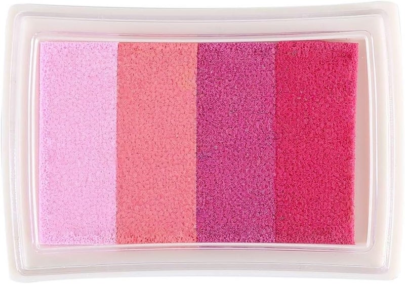 Stamp Ink Pads for Paper Wood Fabric for Finger Paiting Printing (Pink)
