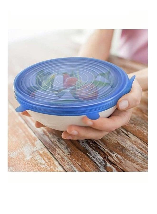 6 Pcs Stretchable Seal Silicone Fresh Cover Reusable Preservation Lids  - Image 4
