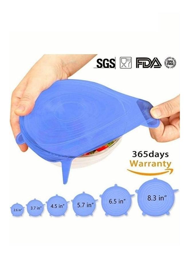 6 Pcs Stretchable Seal Silicone Fresh Cover Reusable Preservation Lids  - Image 5