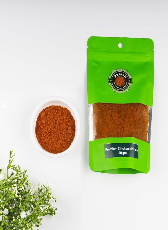 Phoran Premium Chicken Masala 100 gm | Multicuisine Spice | Traditional Taste Spice | Authentic Aroma | Meat Masala Powder | Chicken Masala Powder - Image 1