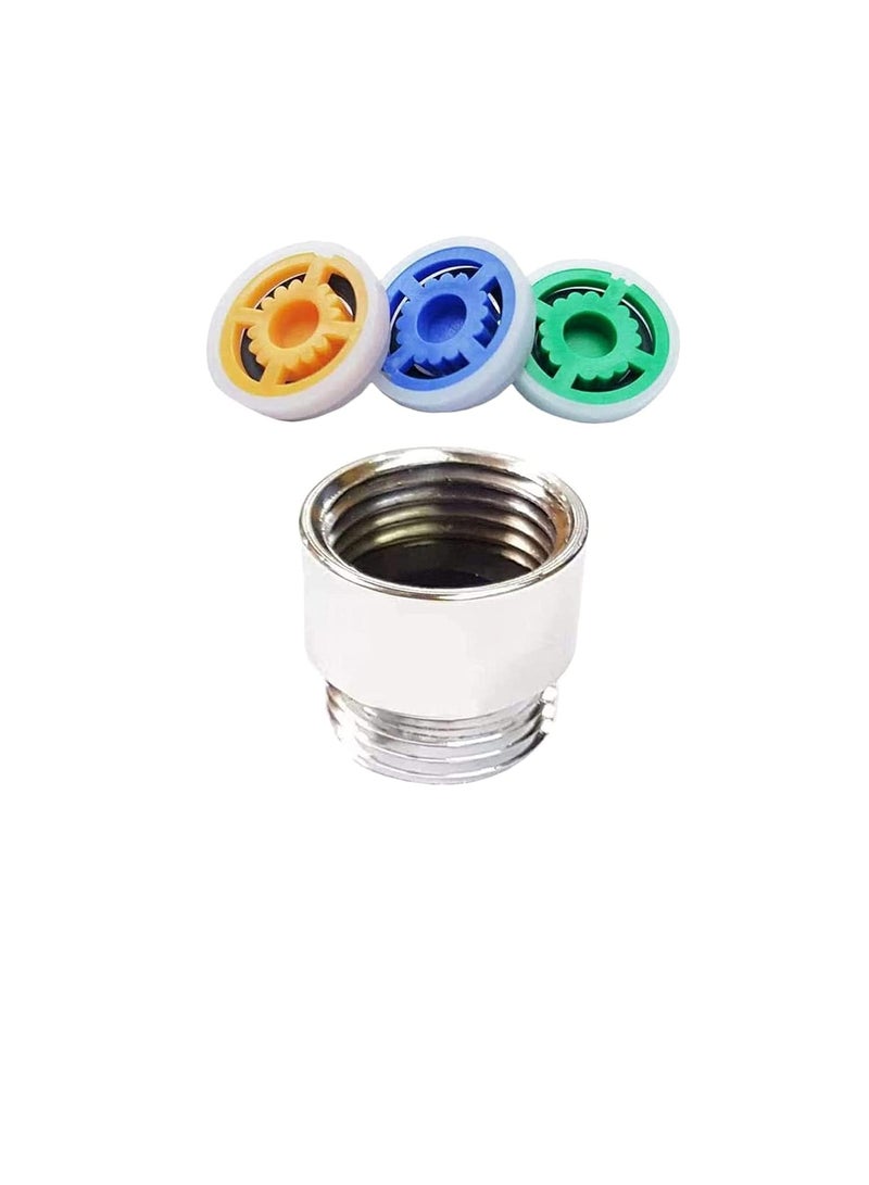 Brass Shower Flow Reducer Limiter Set, Water Flow Controller, 1/2 inch 4, 6 and 9 L/min flow for Bathroom Shower Water Saving, Suitable for Fixed, Head or Handheld Shower (Pack of 1)  - Image 1