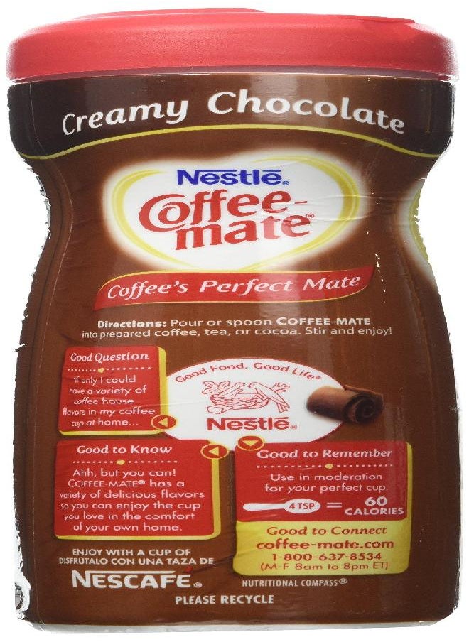 Nestle - Coffee-Mate, Creamy Chocolate Powdered Coffee Creamer, 15 Ounce (Pack of 3) - Image 1