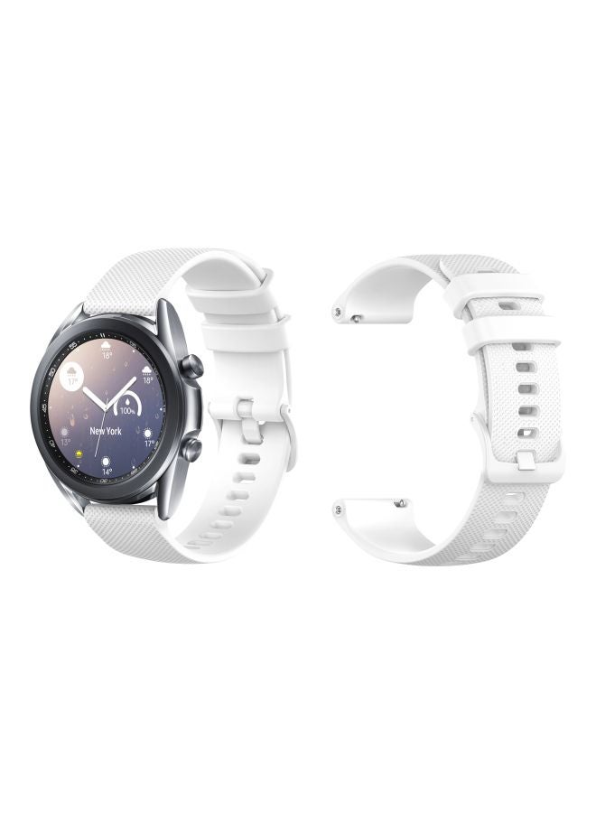 إسكدنيا Replacement Band For Samsung Galaxy Watch 3 41mm White - Image 3