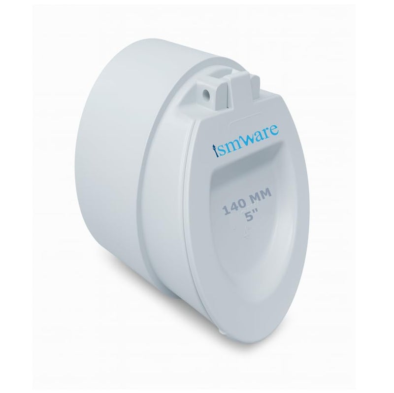 ISMWARE PVC SWR Pipe Non-Return Valve, Prevent from Rats, Pests and Other Reptiles, Anti-Pest, Anti-Rat & Reptile Blocker, Anti-Pest Drain Cover, Pack of 1 (140mm-5Inch) - Image 1