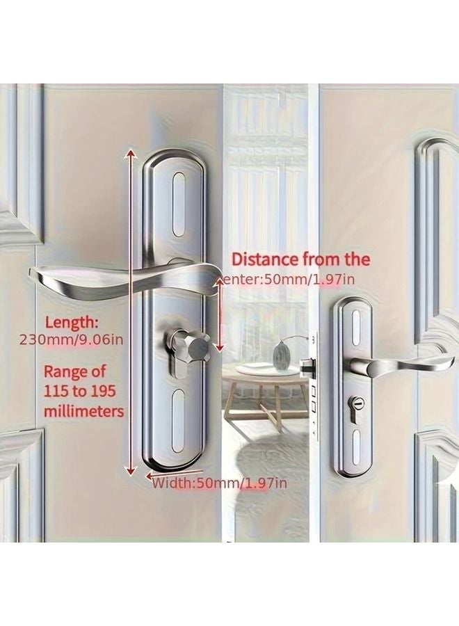 Heavy Duty Stainless Steel Single Sided Hole Door Lock 1 Set No Power Required - Image 4