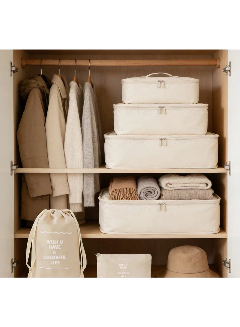 مجموعة أكياس تنظيم الأمتعة 7 في 1، موفرة للمساحة للسفر - Image 5