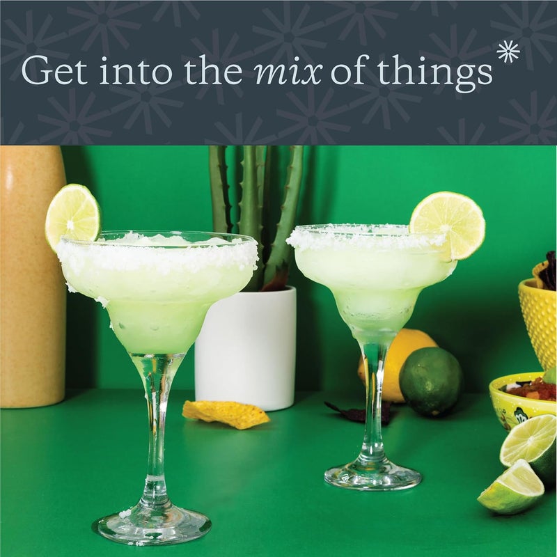 Vikko Vikko Margarita Glasses 10 Ounce Crystal Clear Set of 6 Margarita Glasses Elegant Glassware for Margaritas Pina Coladas and Cocktails  - Image 4