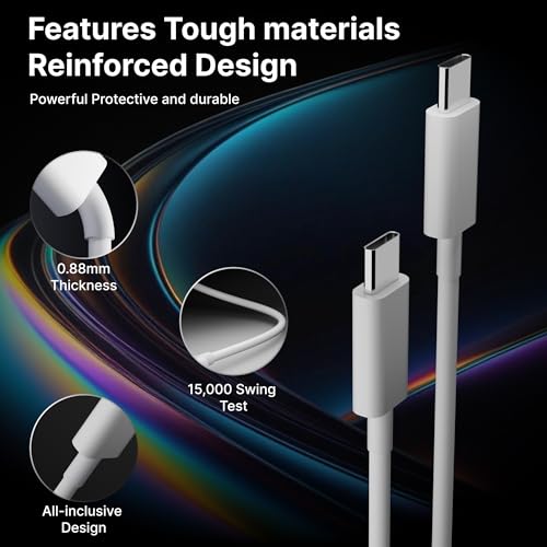 AILKIN 45W Fast Charging USB-C to Type-C PD Cable Compatible for Google Pixel – Pixel 10 Pro Fold, 10 Series, 9 Pro XL, 8/7/6/5, Chromebook & More - Image 5