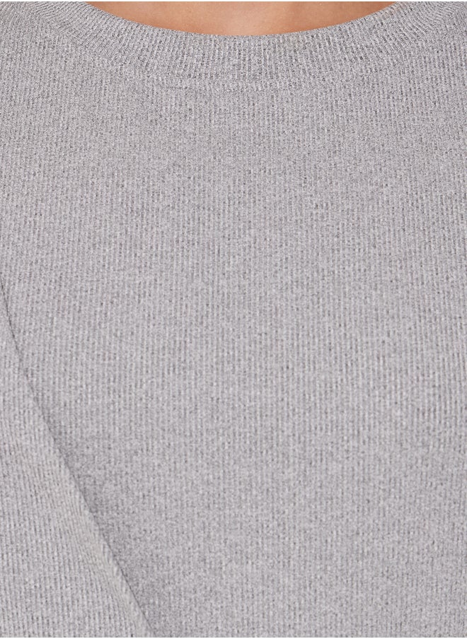 Take Two Take Two Rib Round Neck Front Twist T-Shirt  - Image 3