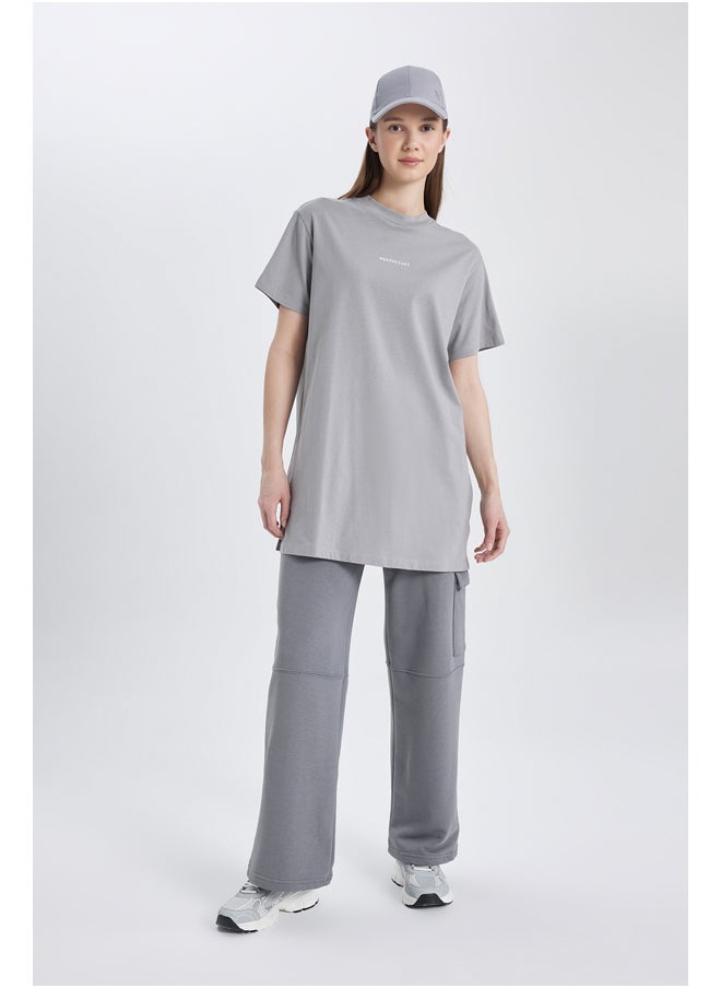 DeFacto - Woman Regular Fit Bike Neck Knitted Short Sleeve Tunic - Image 1