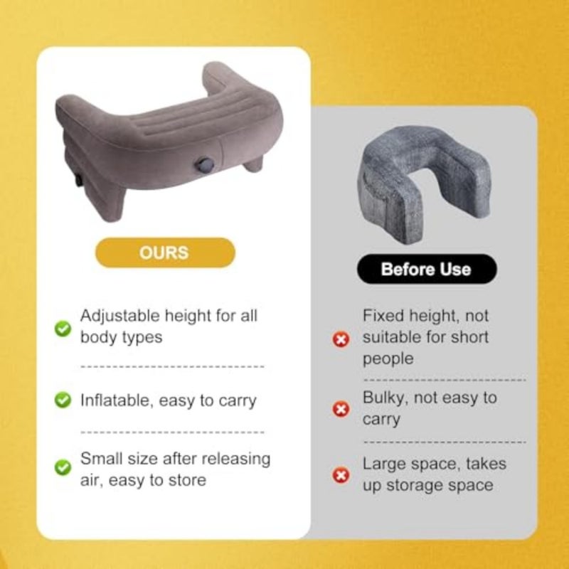 Inflatable Lap Desk Pillow, PVC Reading Pillow with Extra Large Arm Rest, Laptop Lap Desk with Inflatable Bag for Reading, Working, Writing, Playing Steam Deck Switch or Sitting in Bed Couch Floor Sofa - Image 3