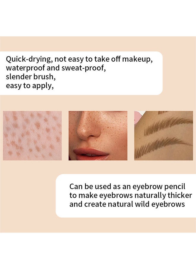 Julystar - Fake Freckle Pen, Faux Freckles Temporary Tattoo Freckles Phreckles Marker Pencil Makeup, Fake Freckle Pen Makeup Set Long Lasting Waterproof - Image 1