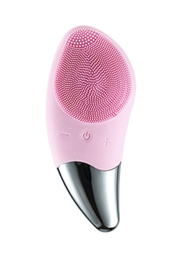 NIBEMINENT Waterproof Electric Facial Cleaning Brush Pink 13.2centimeter