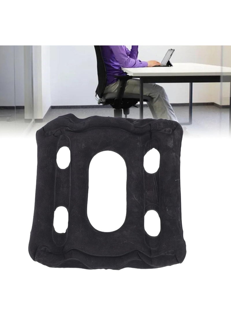 وسادة مضادة لقرحة الفراش، منتجات للمرضى طريحي الفراش، وسادة على شكل عظمة الذنب على شكل دونات، ملحقات للكراسي المتحركة، وسادة هوائية للسيارة، وسائد داعمة للأريكة، وسادة وافل، مستلزمات رعاية المرضى، بلاستيك PVC لكبار السن لون أزرق دكن - Image 3