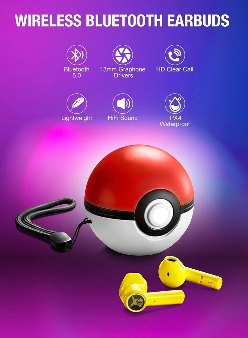 Anime Stuff Headphones - Bluetooth Wireless Earbuds with Genie Ball Charging Case - Kids Wireless Earbuds - Image 2