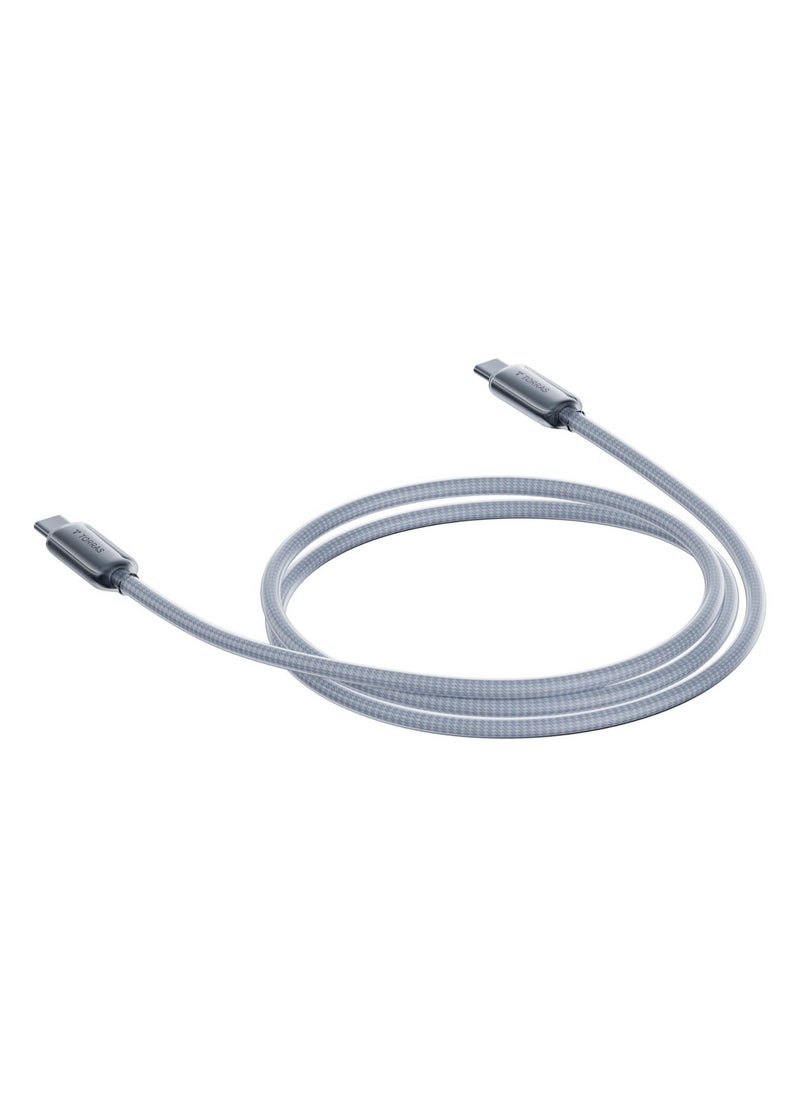 TORRAS USB-C To USB-C Cable 60W (1.2m) Mil-Grade Tested USB-C Charger Cable Fast Charge for iPhone 16/Plus/Pro/Pro Max, iPhone15/Plus/Pro/Pro Max, Samsung S25/Plus/Ultra, S24/Plus/Ultra, S23/Plus/Ultra, MacBook Air, Pro / iPad Pro/Air/Mini (Titanium Grey)  - Image 5