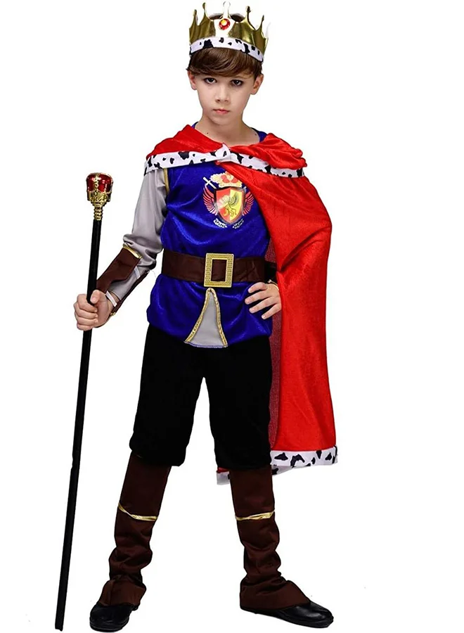 Little Surprise Box, The Majestic King, Kids Halloween Costume Fancy Dress Up-7-9Y
