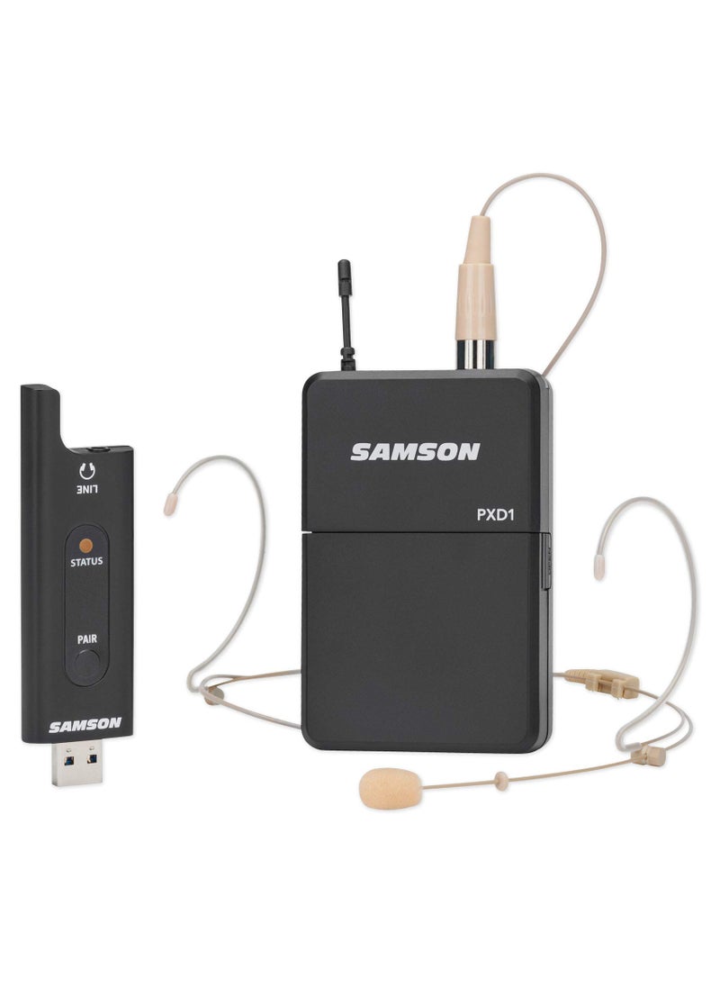 Samson SAMSON XPD2 Headset USB Digital Wireless System (SWXPD2BDE5), BLK  - Image 1