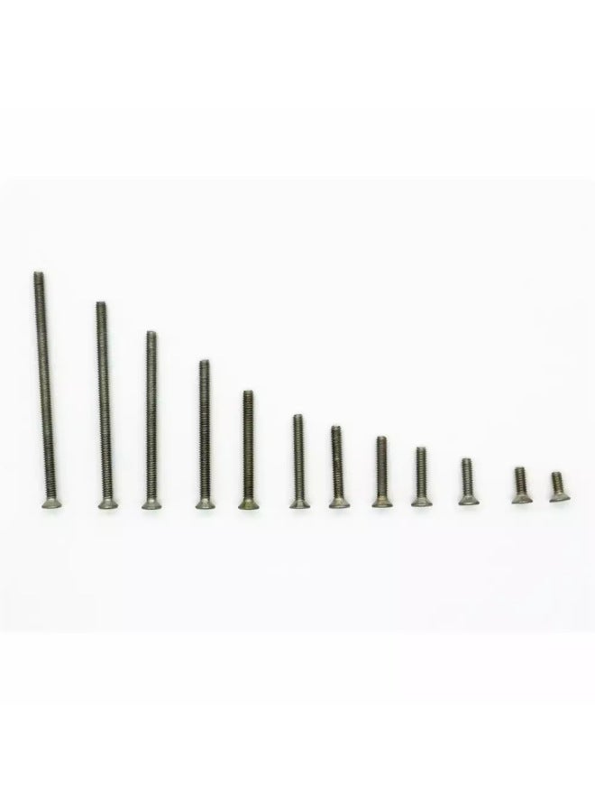 Four-wheel Drive Special Cross Screw M2 Flat Head Cross Screw Nut Set Of 25mm -40mm Multi-Specification-Color:Silver: 25mm  - Image 2