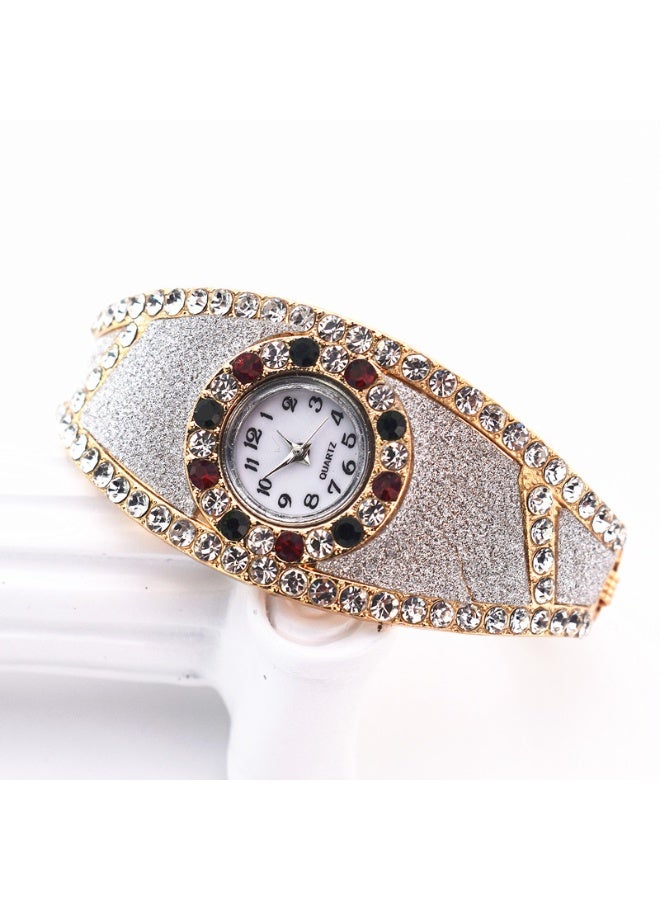 Small Fresh Digital Open Diamond Bracelet Watch