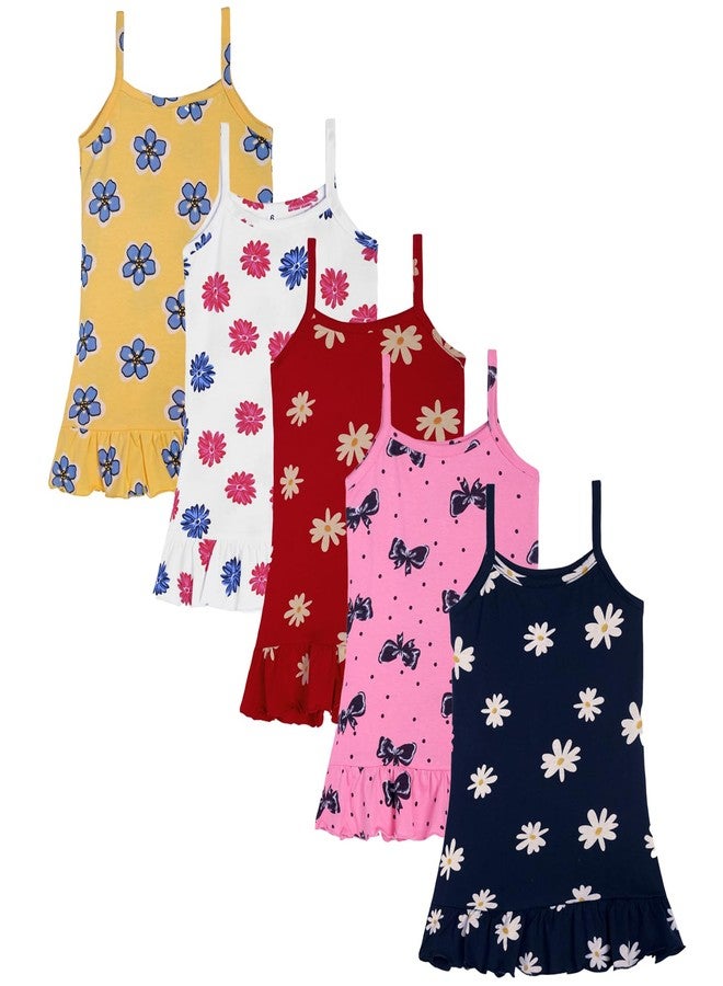 T2F Baby Girls Dress (Pack of 5) Multicolour - Image 1