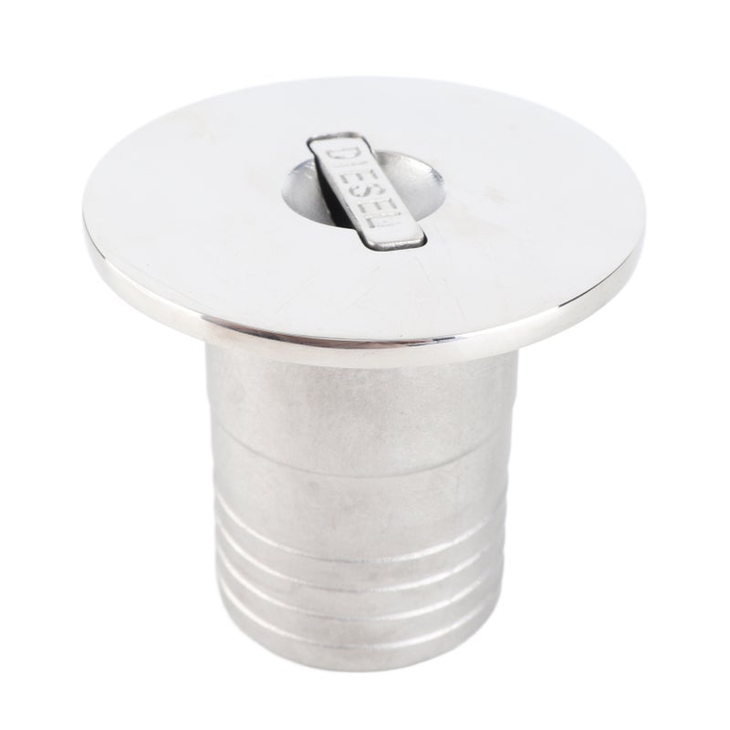 Boat Diesel Deck Filler with Cap 50mm 316 Stainless Steel Fuel Fill for Yachts Caravans Campers RVs - Image 1