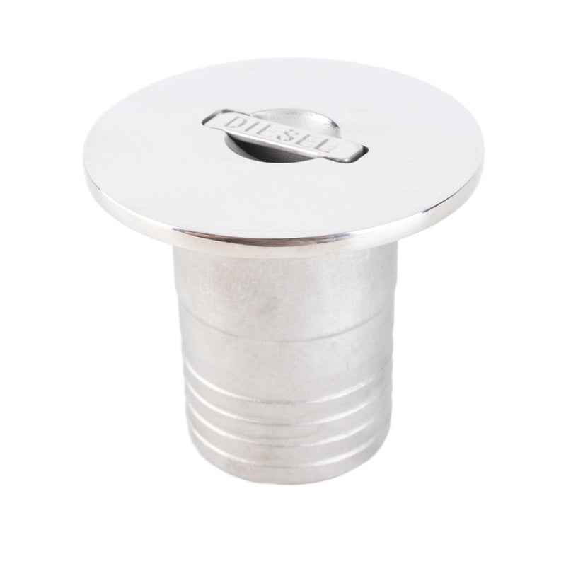 Boat Diesel Deck Filler with Cap 50mm 316 Stainless Steel Fuel Fill for Yachts Caravans Campers RVs - Image 2