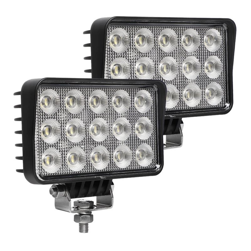 Exzeit 120W 6 Inch Trator Work Light 10400Lms Excavator Flood Light Offroad Lighting fits Farm Tractor Engineer Truck 1224V - Image 3