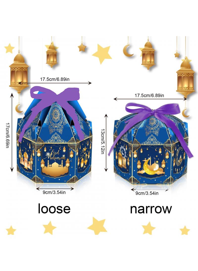 general 12-Pieces Gift Box Candy Packaging Cardboard Box For Remadam Kreem Party Souvenir - Image 3